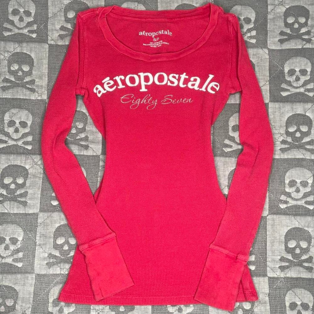 Y2k aeroposta thermal 2000s red